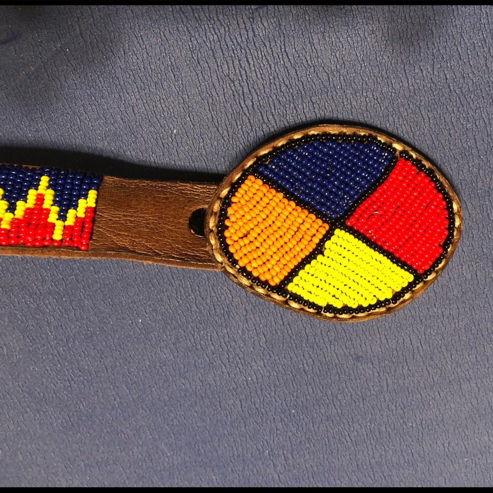 Masai belt, handmade in Masai village, Kenya 1989
